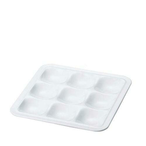 ニュービュッフェプレート 9ホール 白