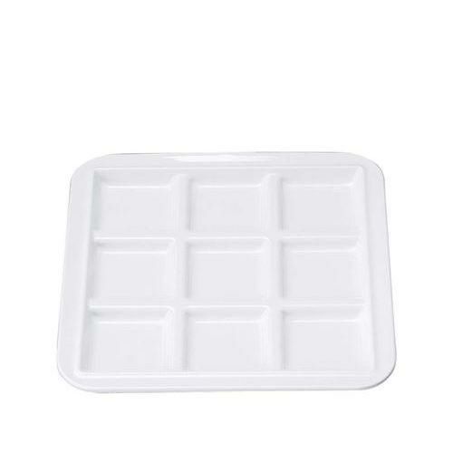 バイキングプレート 9ブロック 白