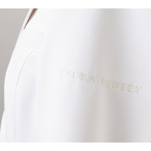 ドクターコートレディス長袖Ｓ ホワイト/アメリ ピンク LW102-12