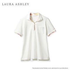 ニットシャツ レディス オフホワイト/アメリ ピンク LW203-12
