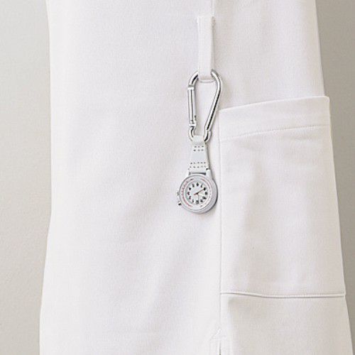 ナースワンピース 半袖 オフホワイト/アメリ ピンク LW402-12