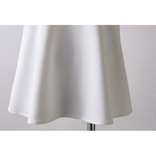 スクラブ レディス 半袖 オフホワイト/アメリ ピンク LW602-12