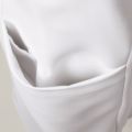 ナースジャケット 半袖 オフホワイト/アメリ ピンク LW801-12