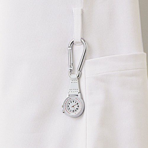 ナースジャケット 半袖 オフホワイト/アメリ ピンク LW801-12