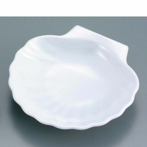 ジェスナー シェルサイドディッシュ(メラミン)0332 ホワイト