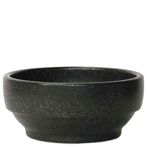 陶器 スタッキング ビビンバ鍋 16cm 黒石目調 230 326－0138