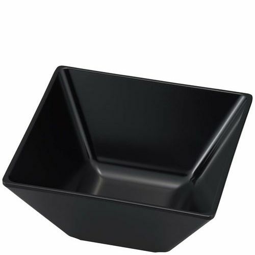 メラミン シンプルシリーズ スクエアボウル(小鉢)SP－10B 黒
