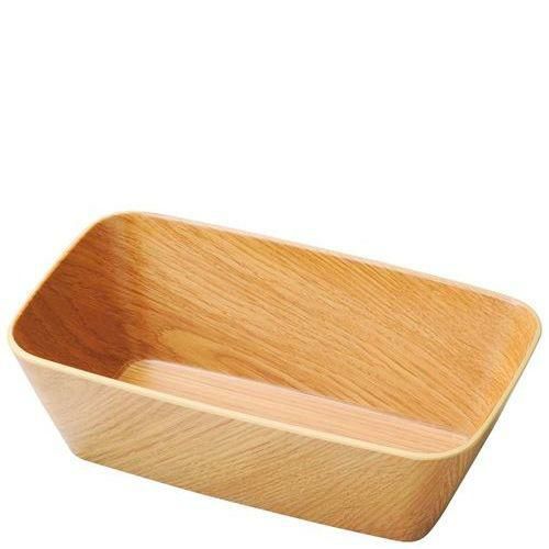 メラミン 耐熱 レクタングルボール ナチュラルウッド M 1202608