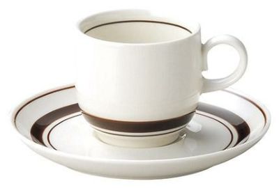 コーヒー碗(スノートンボーダー)碗皿