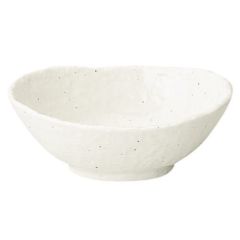 新粉引 石目楕円鉢 大