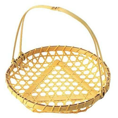 竹製 盛カゴ 小(取手付)18－110 φ130×145