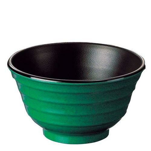 メラミン 多用丼 グリーン内黒 766－GB