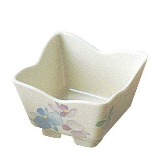 メラミン和食器 すみれ 花型角小鉢 小 VO－86