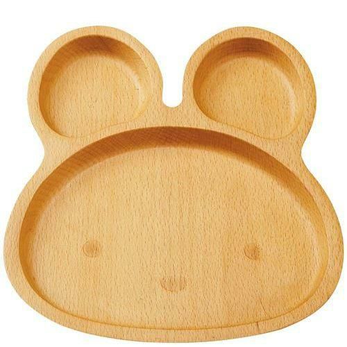 ブナ キッズプレート うさぎ 200×220×H20 V－112