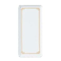 波渕ケーキトレー白 金唐草 大