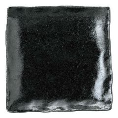 ゆず黒耀 石目6.0正角皿