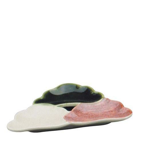 アルセラム強化食器 三色松型小皿 B7－100