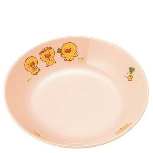 メラミン 子供食器 ひよこぐみ 深菜皿 ピンク D17HIP