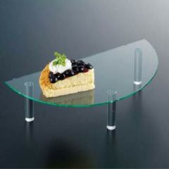 アクリル 1/2 円テーブル