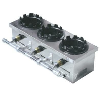 炊飯器 ガス 釜メシガス炊飯器 一列(3個用)13A 幅580×奥行200×高さ170mm