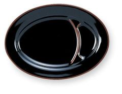 うるし天目9吋仕切小判