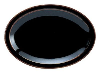 うるし天目10吋プラター