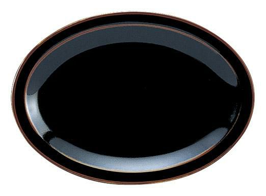 うるし天目10吋プラター