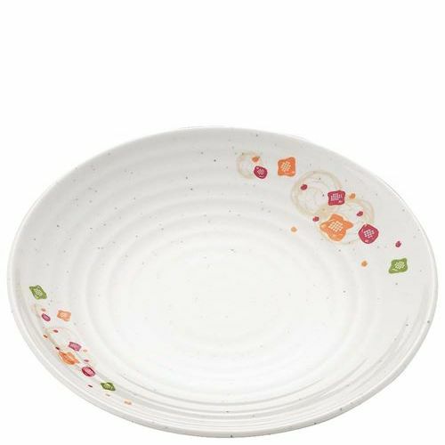 メラミン食器 和華(ほのか)丸皿(大)HO－12