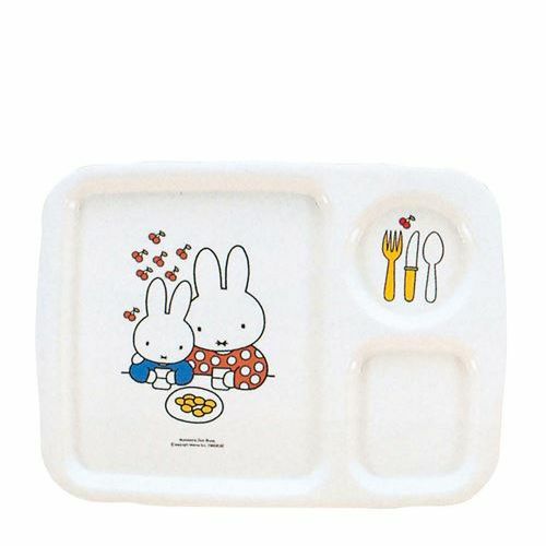 メラミン子供食器 ミッフィー 角ランチ皿 CM－128