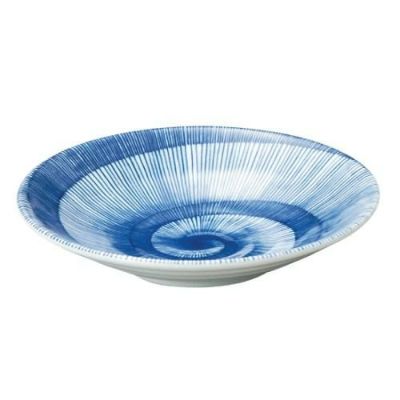 藍日傘 リップル5.0皿