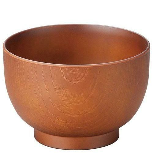 耐熱3．4寸玉姫木目汁椀 総ブラウン 1001054