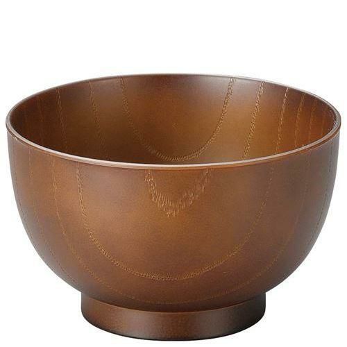 耐熱3．4寸玉姫木目汁椀 総ライトブラウン 1001117