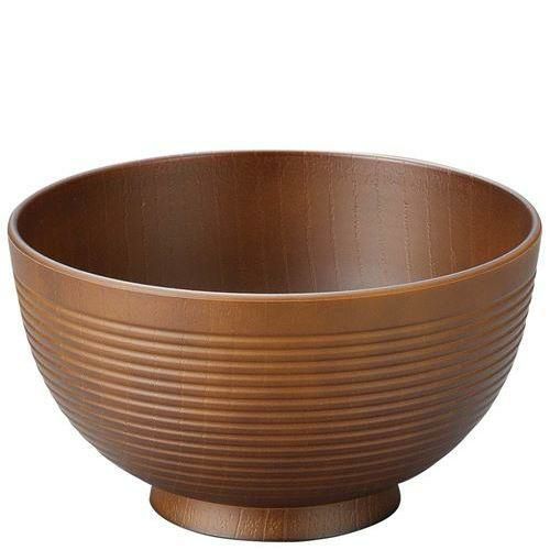 耐熱4．5寸若狭千筋丼 総ライトブラウン 1000856