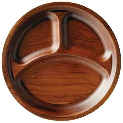 耐熱サークルビュッフェプレート チーク刷毛目 1201722