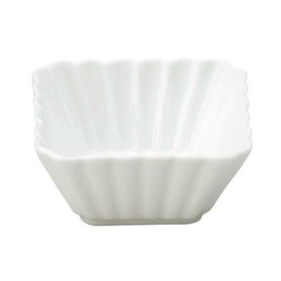 かすみ 白 7cm正角深鉢