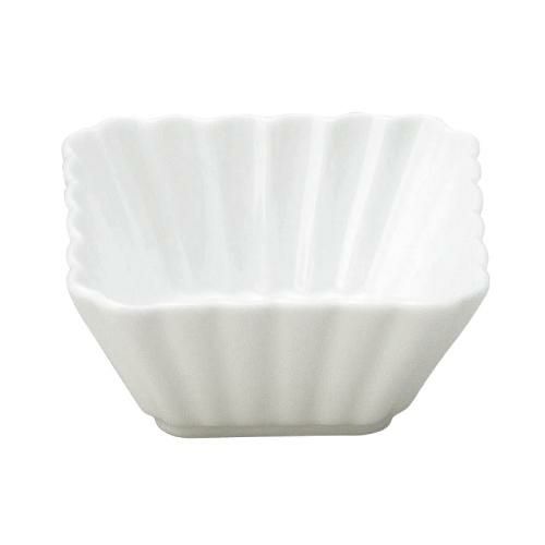 かすみ 白 7cm正角深鉢