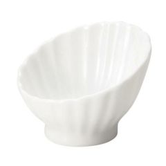 かすみ 白 7cm斜め小鉢