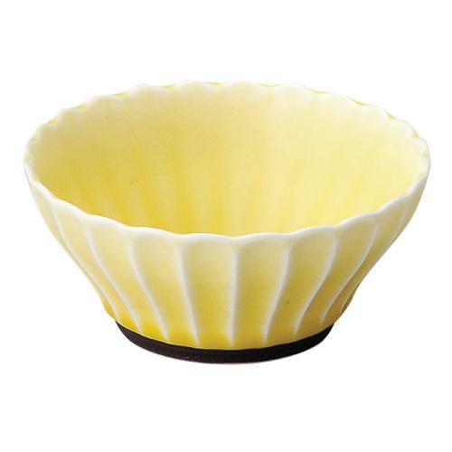 かすみ 黄 10cm浅ボウル