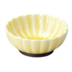 かすみ 黄 7cm浅小鉢