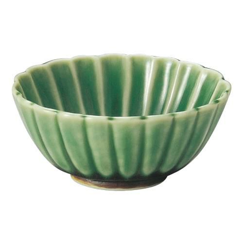 かすみ 緑 11.5cm楕円小鉢