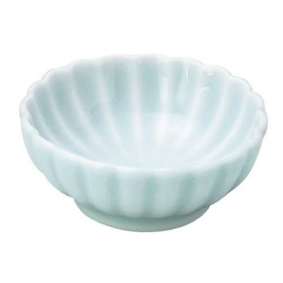 かすみ 青白 7cm浅小鉢