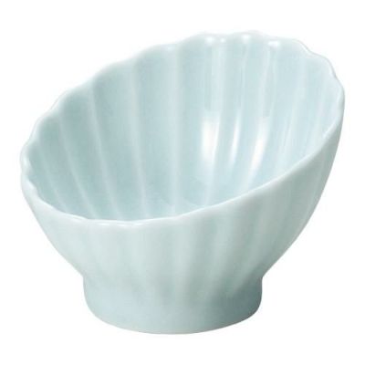 かすみ 青白 7cm斜め小鉢