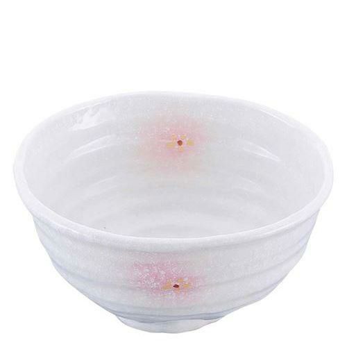 和食器コレクション ピンク白吹小花 丼 5．5寸
