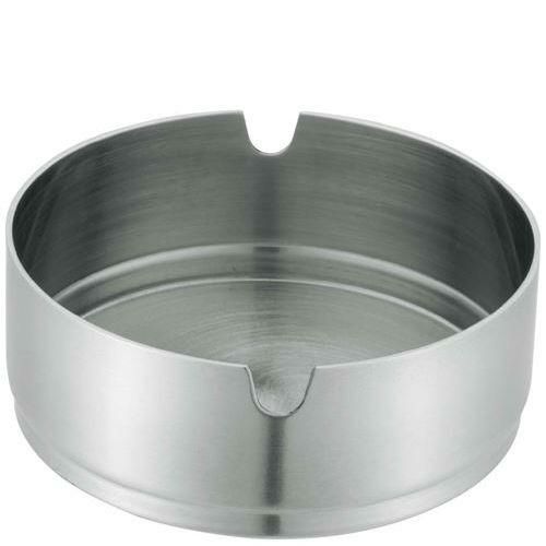 UK ステンレス スタック灰皿 レスト付 8cm