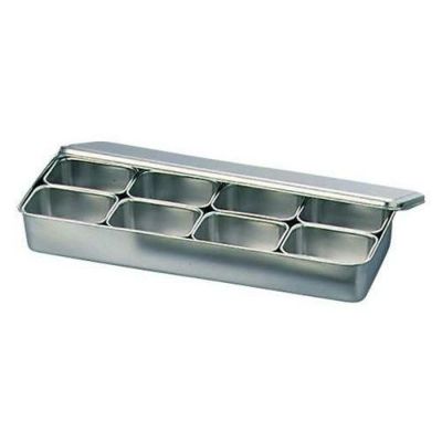 クローバー 18-8 調味料入バット 8ヶ入長 00号