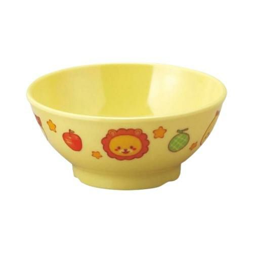 メラミン子供食器 みんなともだち。飯碗 YMB－1 イエロー