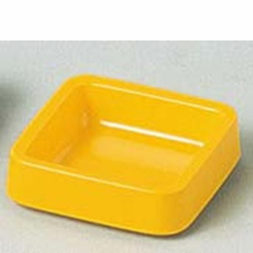 カラー灰皿 正角 A－271 黄 メラミン