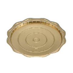 Gリーフゴールドデコトレー 丸5（100枚入）