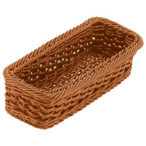 バスケット PPラタン カトラリーバスケット 小(2人用)ブラウン CB-002-BR