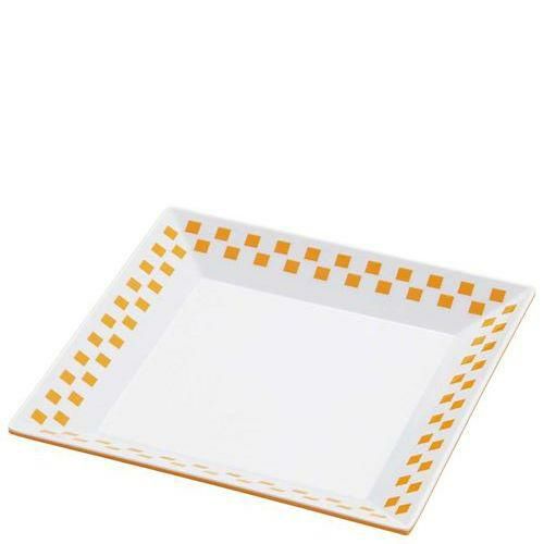 メラミン ツートンシリーズ スクエアプレート 黄 CH－11Y